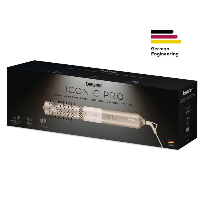 Beurer Germany HT 85 Rotating Hot Air Brush: Ionic Volumising Hair Styler & Curler