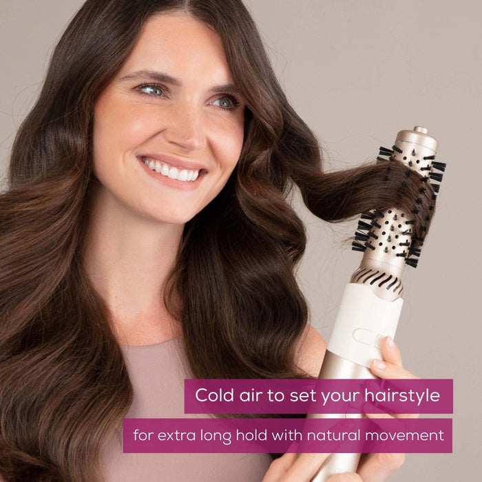 Beurer Germany HT 85 Rotating Hot Air Brush: Ionic Volumising Hair Styler & Curler