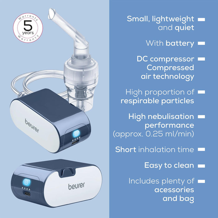 Beurer Germany Rechargeable Nebuliser for Adults & Children IH 61