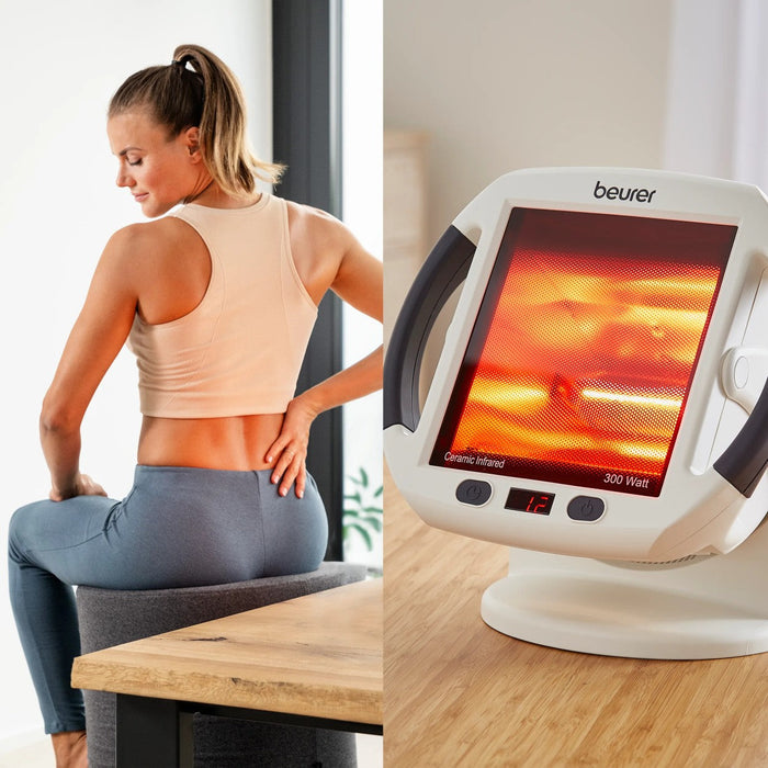 Beurer IL 50 Infrared Heat Lamp | Soothes Colds, Muscle & Joint Strain | Improves Skin Health | 300W
