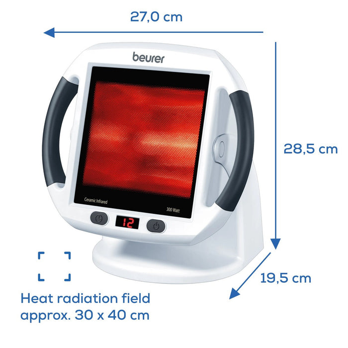 Beurer IL 50 Infrared Heat Lamp | Soothes Colds, Muscle & Joint Strain | Improves Skin Health | 300W