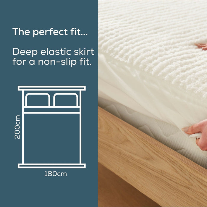 Beurer Germany Indulgence Heated Electric Blanket Mattress Topper | Dual Controls | 6 Heat Settings | Low Energy Use | Super King XL (180 x 200 cm)