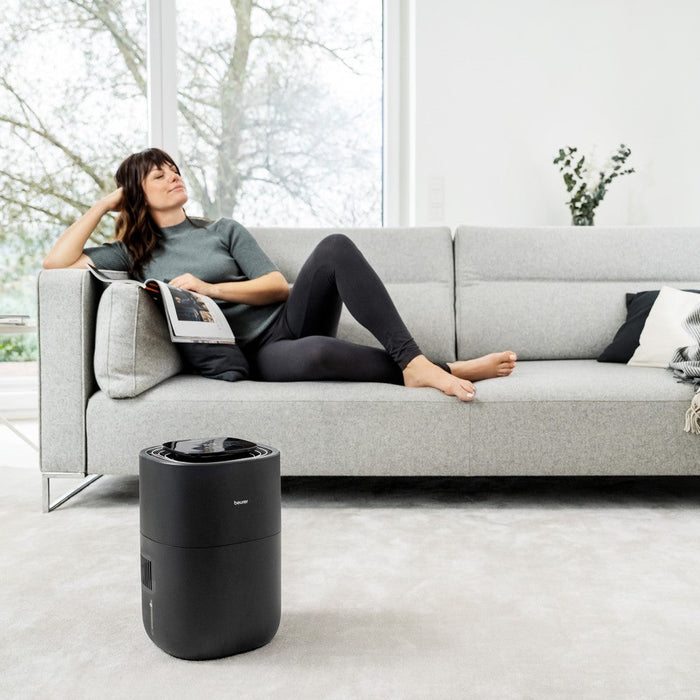 Beurer Air Humidifier: Hygienic Cold Evaporation Technology to 30m2: L — Beurer