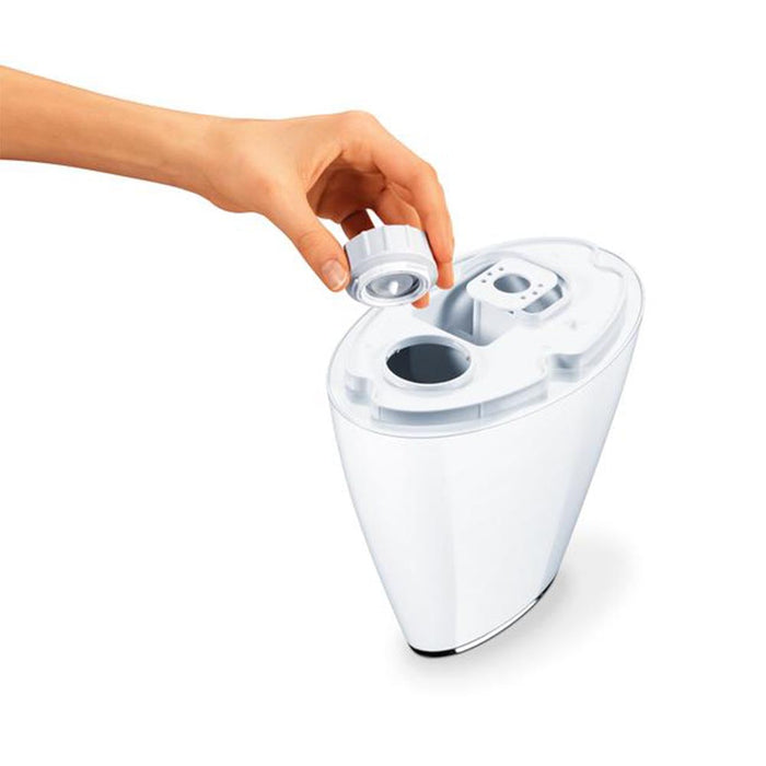 Beurer Germany LB 37: 2-in-1 Air Humidifier & Optional Aroma Diffuser For All Rooms Up To 20m2 - White Colour