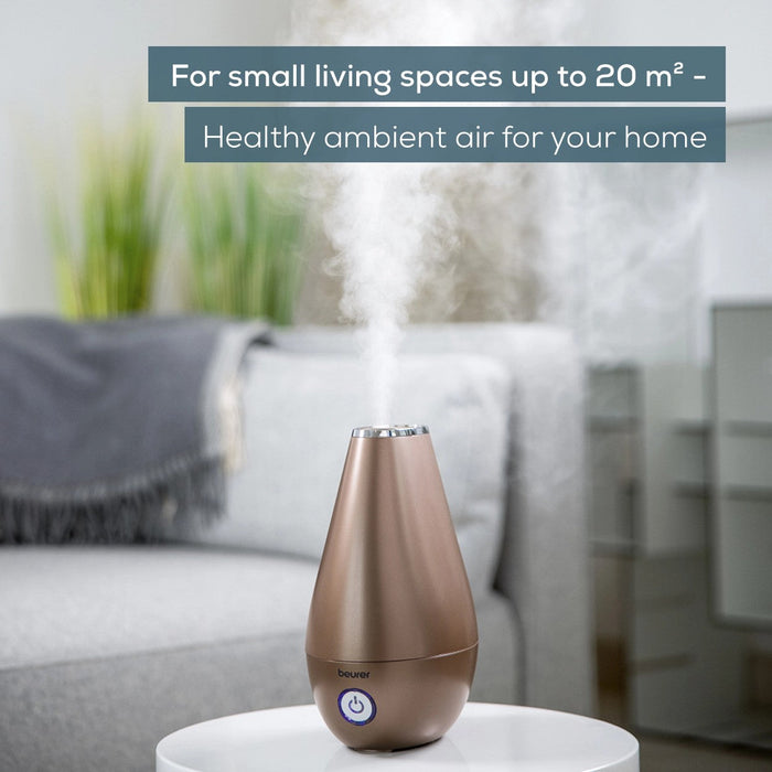 Beurer Germany LB 37 | 2-in-1 Air Humidifier & Aroma Diffuser for All Rooms Up To 20m² | Toffee