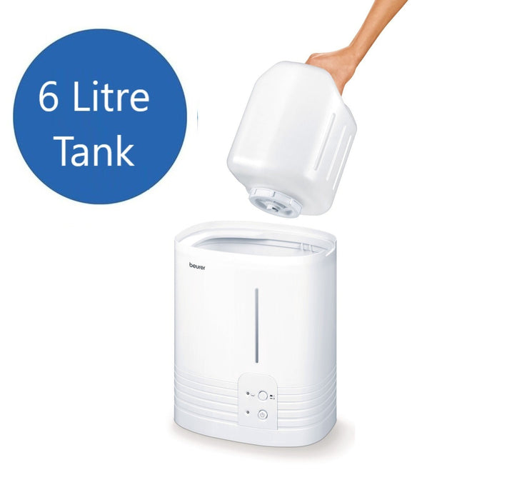 Beurer Germany 6L Air Humidifier | Hot Water Steam Tech | Rooms up to 50m2 | LB 55