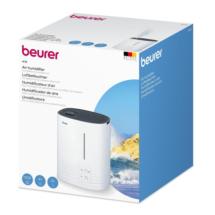 Beurer Germany 6L Air Humidifier | Hot Water Steam Tech | Rooms up to 50m2 | LB 55