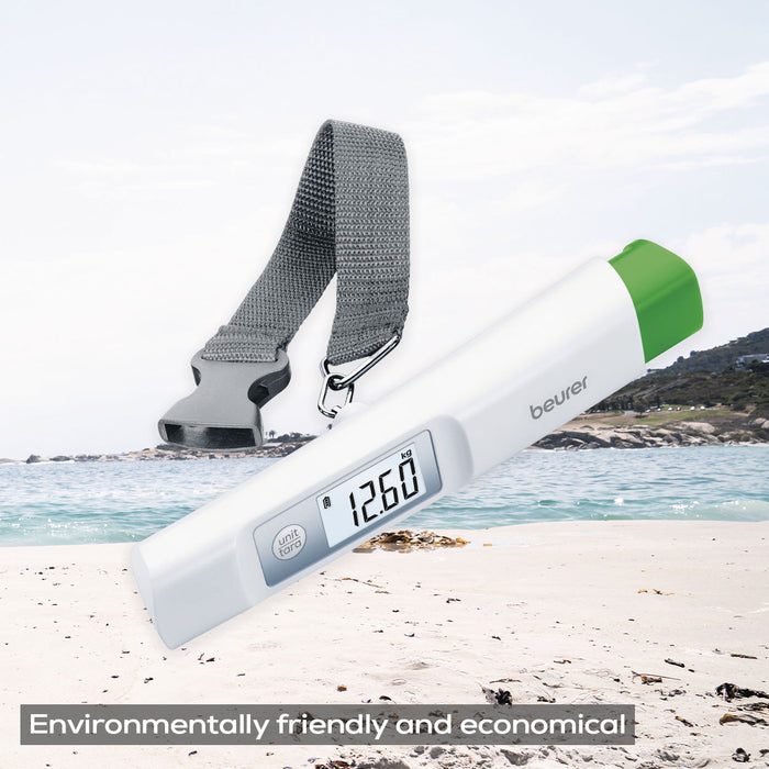 Beurer LS 20 ECO Luggage Scale | Small & Portable | Fits in Your Handbag | 50kg Capacity | 10g Precision | No Batteries Needed