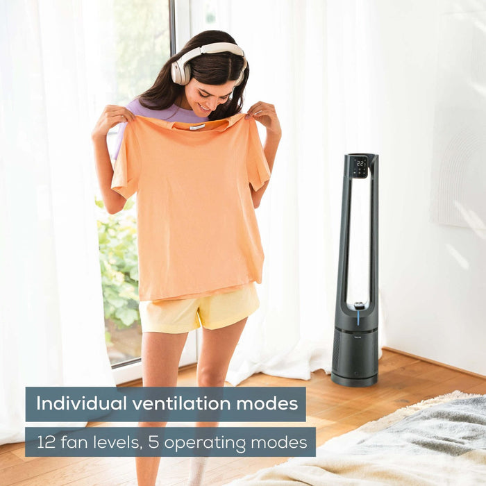 Beurer LV 500 Air Purifier & Cooling Fan | Filters Allergens & Cools | HEPA H13 Filter