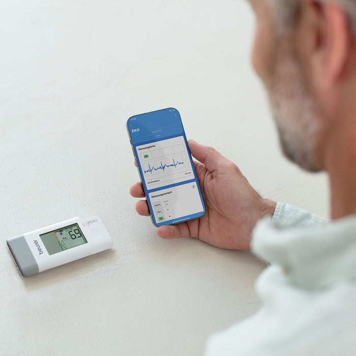 Beurer Germany ME 95 Mobile ECG Device | Reliable Heart Rhythm Monitoring | Rechargeable | Compact for At Home & On-the-Go