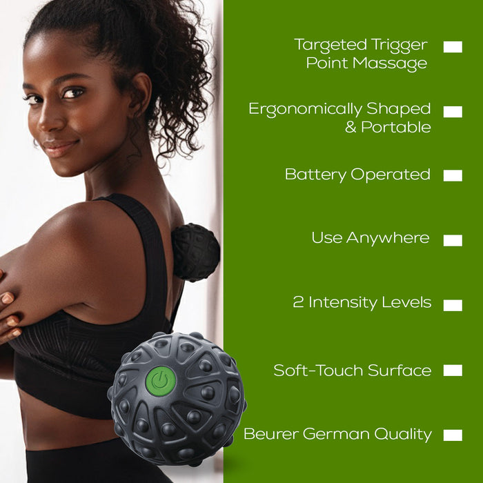 Beurer Massage Ball MG 10 Vibrating Targeted Trigger Point Relief On-the-Go