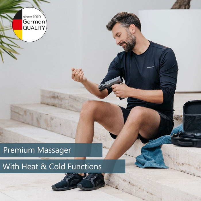 Beurer MG 195 Massage Gun: Hot & Cold Trigger Point Massage, 9 Intensities, 7 Attachments