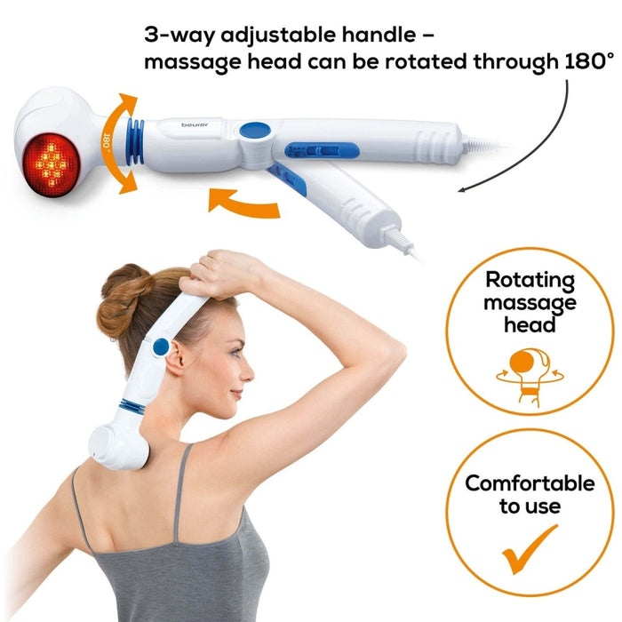 Beurer Germany MG 40 Infrared Body Massager and Heat for Muscle Pain Relief
