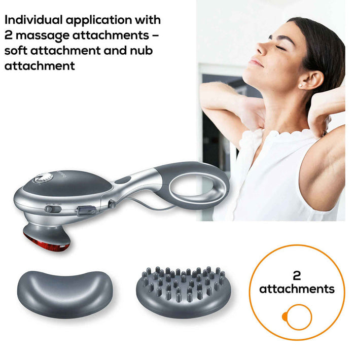 Beurer Germany Infrared Tapping Massager | Infrared Heat Option | Neck to Legs | MG 70
