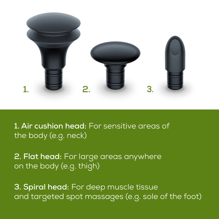 Beurer MG 79 Travel Massage Gun: Powerful Trigger-Point Massage for All Muscle Groups, Ideal for Sensitive Areas: Black & Bronze