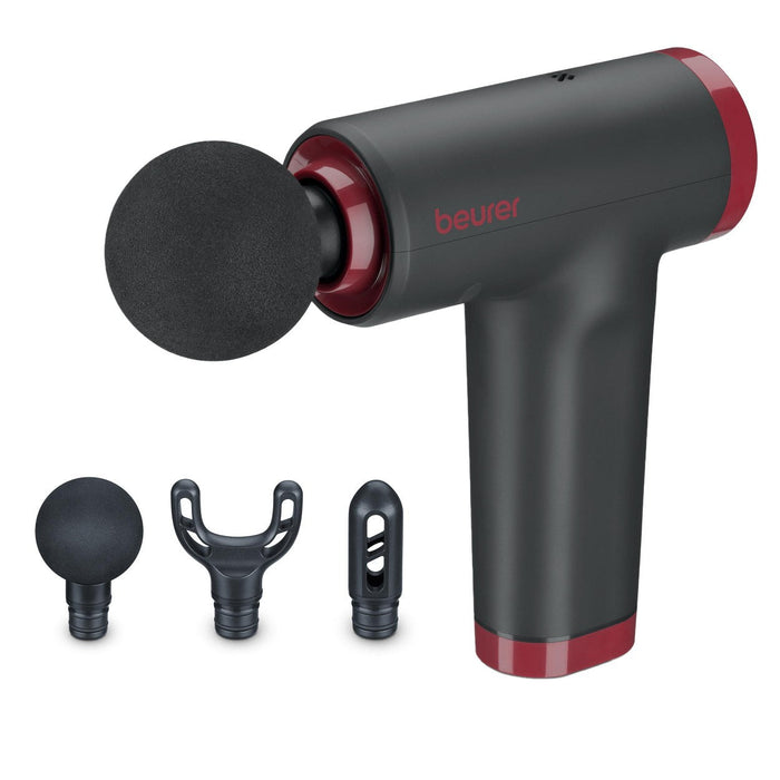 Beurer Massage Gun MG 89 LE25 Rechargeable, Compact, Powerful, Targeted Muscle Regeneration. 3 Massage Heads