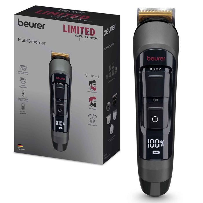 Beurer MN9X LE25 Electric Multi Groomer | Trim & Shave the Entire Body Including Ears, Nose, Beard & Hair