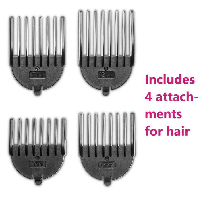 Beurer Spare Comb Attachments for MN9X Groomer: Set of 6 Replacement Combs