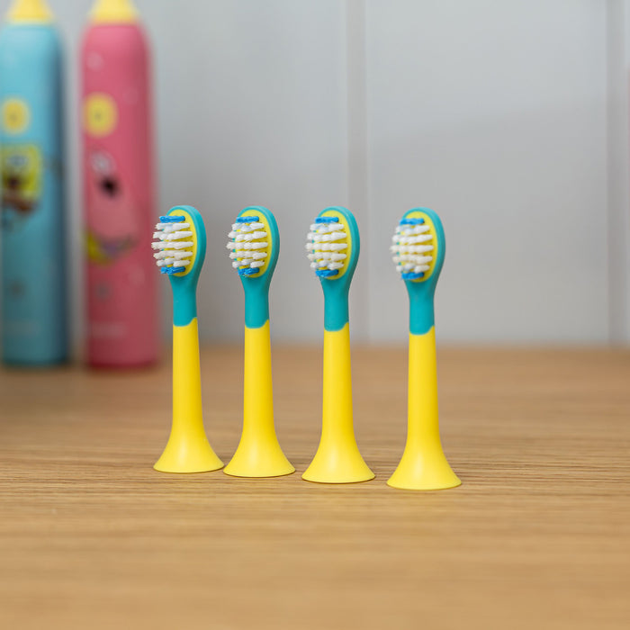 Beurer Germany Wavy Soft Sonic Toothbrush Heads | 4 Pack | Ages 3 and Up