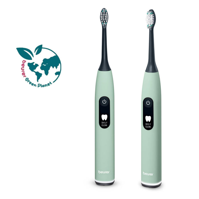 Beurer SC 50 Electric Toothbrush | Advanced Sonic Technology for Healthy Teeth & Gums | Eco-Friendly | Peppermint Green