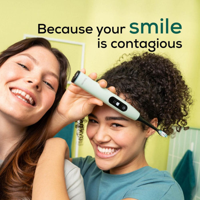 Beurer SC 50 Electric Toothbrush | Advanced Sonic Technology for Healthy Teeth & Gums | Eco-Friendly | Peppermint Green