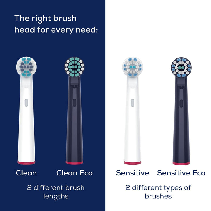 Beurer Spare Toothbrush Heads Compatible with TB, Oral B & Standard Rotating Toothbrushes | Soft Bristles | Eco-Friendly | Sensitive x4