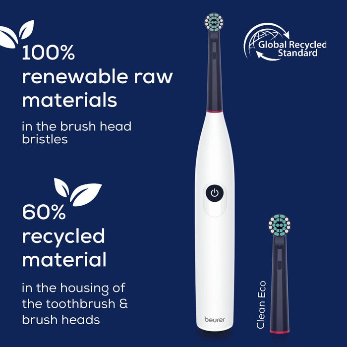 Beurer TB 15 Electric Toothbrush: Thorough Plaque Removal & Clean Teeth. USB Rechargeable. Eco-Friendly