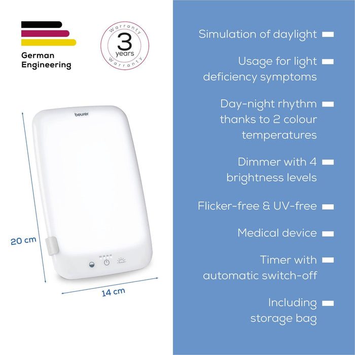 Beurer Germany Daylight Therapy | SAD Lamp | 10000 Lux Light Therapy | TL 35