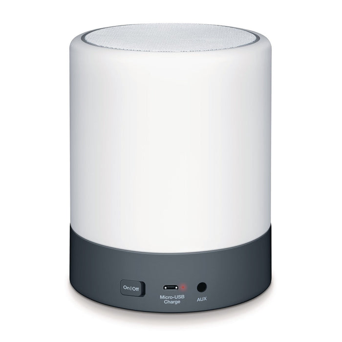 Beurer WL 50 Alarm Clock | Sunrise/Sunset Simulation | Radio & Bluetooth Speaker | Bedside Light | LED Light Colours