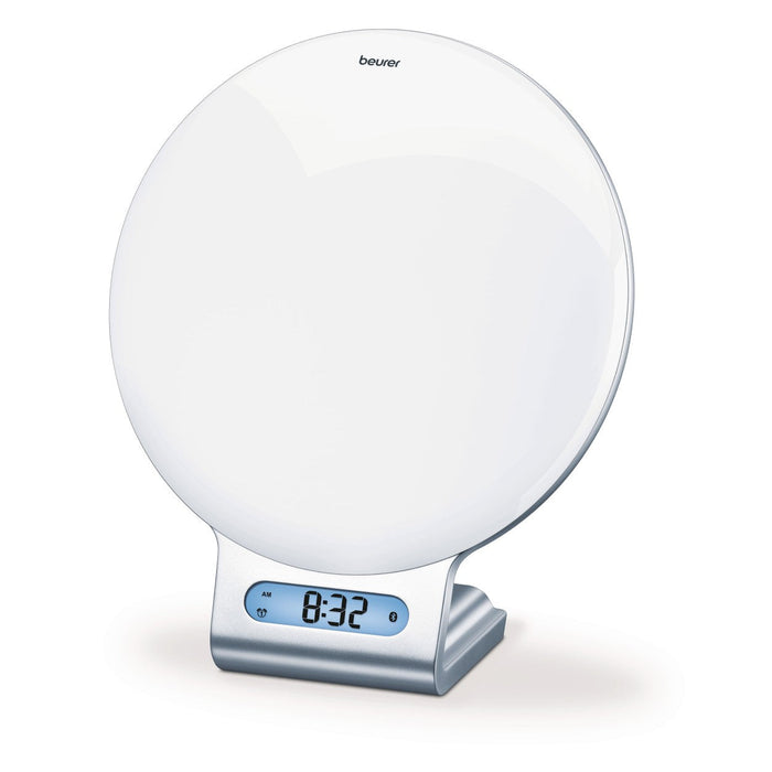 Beurer WL 75 Wake Up Light Alarm Clock +App | Sunrise & Sunset Simulation | Radio | Bedside Light | USB Phone Charger