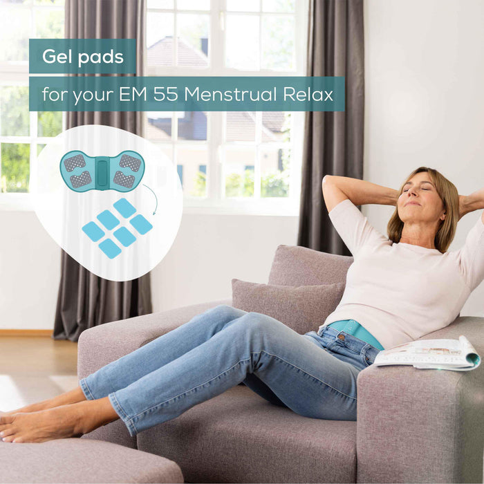 Beurer Spare Adhesive Gel Pad Set for EM 55 Menstrual Relax+: Set of 6
