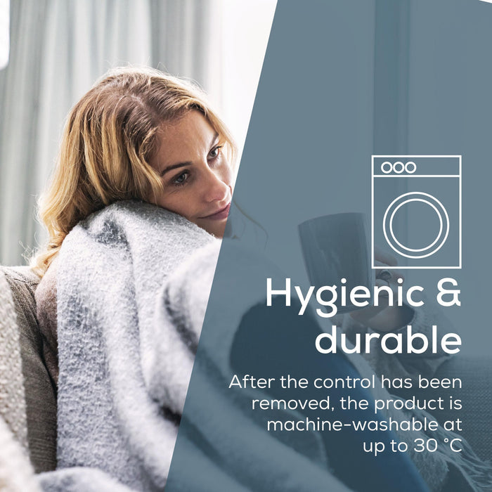 Beurer HD 75 Dark Grey Heated Overblanket - 180x130cm